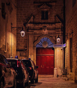 View of old building at night