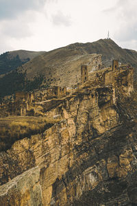 Rock formations on mountain