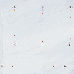 Full frame shot of snow covered field