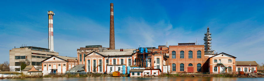 Old sugar refinery nearby kachanovka in ukraine