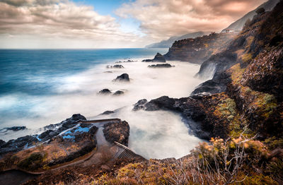 Scenic view of sea against sky