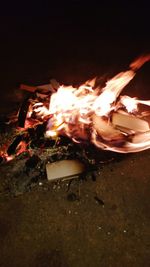 Bonfire at night