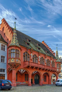 Buildings against sky in city