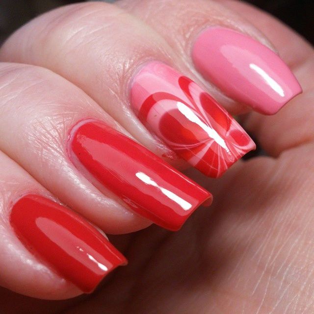 person, red, indoors, part of, human finger, close-up, cropped, holding, unrecognizable person, high angle view, people, nail polish, lifestyles, pencil, focus on foreground, table