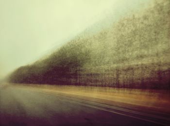 Road in foggy weather