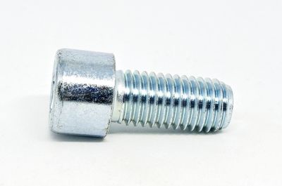 High angle view of metallic structure against white background