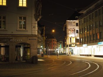 City street at night