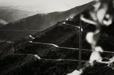 Tilt image of mountain against sky