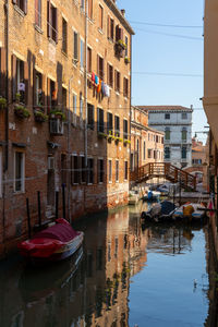 Boats in canal