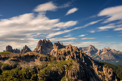 Scenic view of mountain against sky