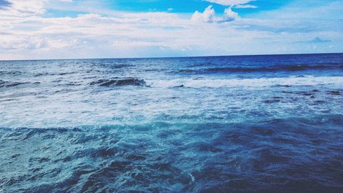 Scenic view of sea against sky