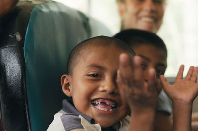 Portrait of smiling boy