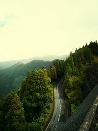 Road passing through mountains