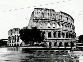 Low angle view of historic building