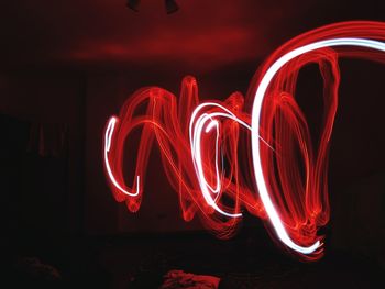 Light painting at night