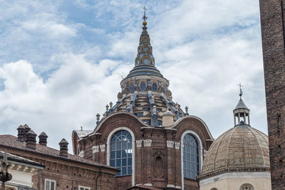 The beautiful dom of the chapel of sindone in turin