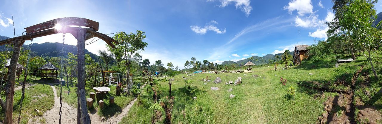 PANORAMIC VIEW OF LAND AGAINST SKY