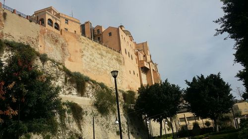 Low angle view of building against sky