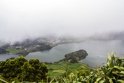 Lagoon of the seven cities in azores