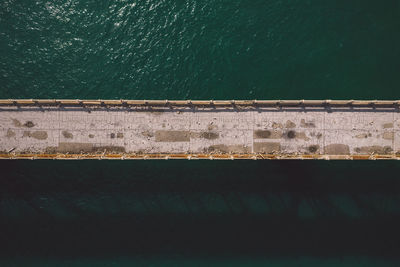 High angle view of sea