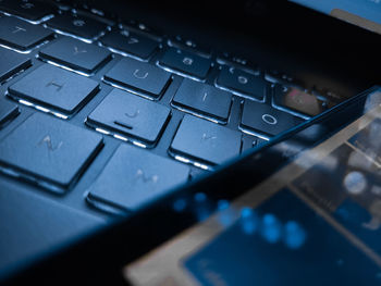 Close-up of computer keyboard