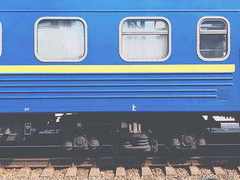 Train at railroad station platform