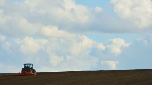 Cloudy sky over landscape