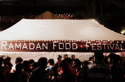 Group of people at music concert