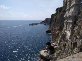 Panoramic view of sea against sky