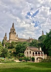 View of cathedral against cloudy sky