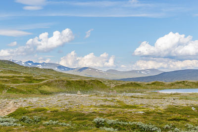 Scenic view of landscape against sky