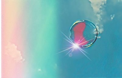 High angle view of multi colored glass