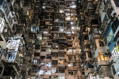 High angle view of street amidst buildings in city