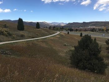 Scenic view of landscape against sky