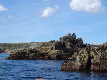 Rock formations at seaside