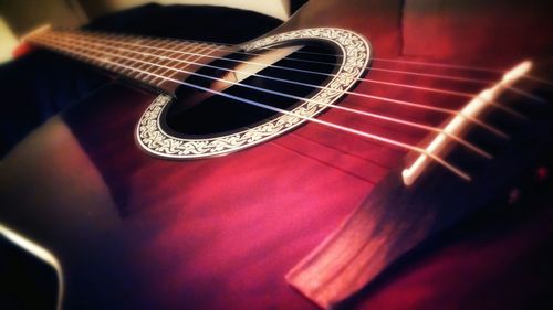 Close-up of guitar