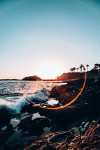 Scenic view of sea against sky