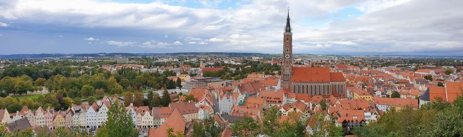 Panoramic view of landshut 