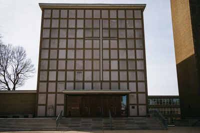 Low angle view of building against sky