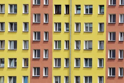 Full frame shot of yellow building