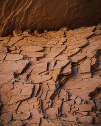 Full frame shot of rock formations