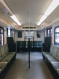 Interior of train