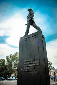 Low angle view of statue