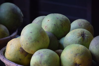 Close-up of fruits for sale at market stall