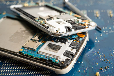 Close-up of circuit board