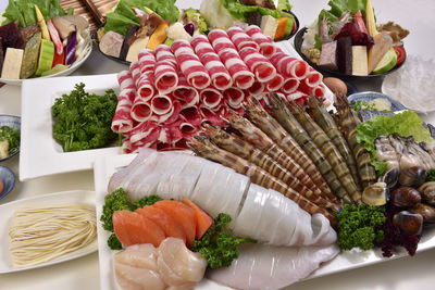 Close-up of food on table