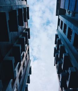 Low angle view of buildings against sky