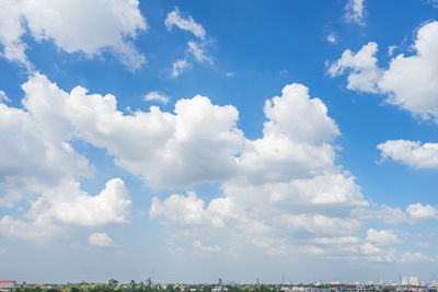 Low angle view of blue sky