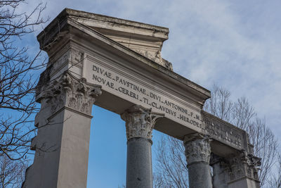 Low angle view of historical building against sky
