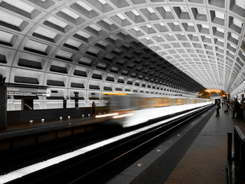 Railroad station platform